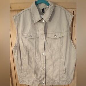 NWT divided denim vest